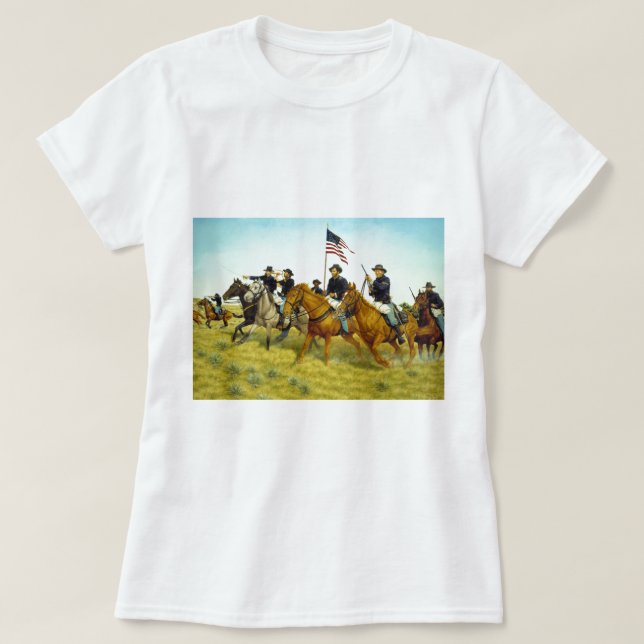 T-shirts A Batalha de Prairie Dog Creek por Ralph Heinz (Frente do Design)