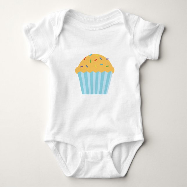 T-shirts A baunilha polvilha o cupcake Babyware (Frente)