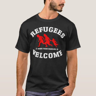 T-shirts A boa vinda dos refugiados traz suas famílias
