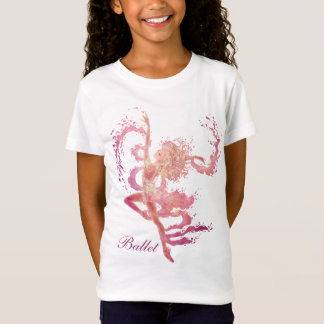 T-shirts A boneca das meninas da fantasia do balé