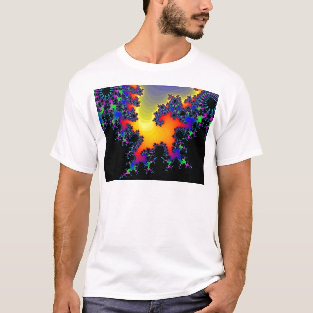 T-shirts A borda do Fractal: (Frente)