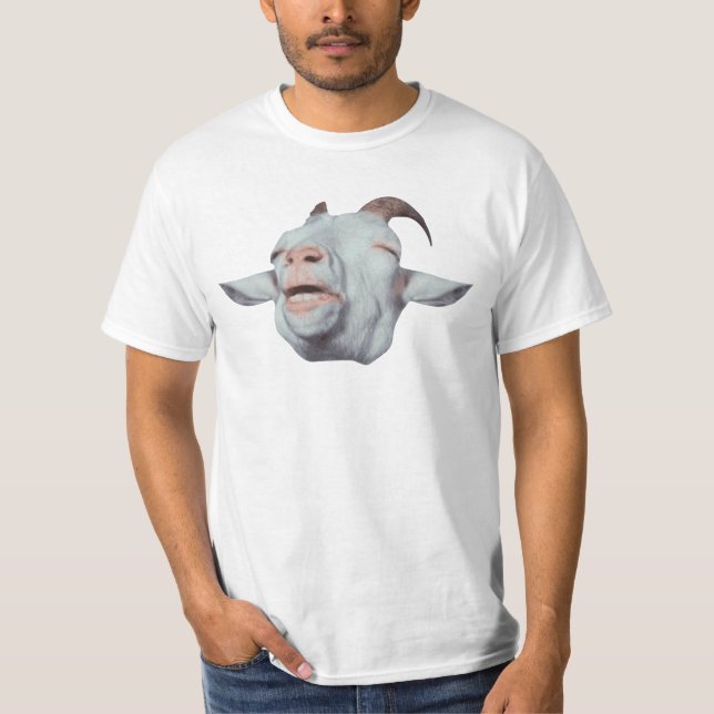 T-shirts A cabra feliz é desvanecida (Frente)
