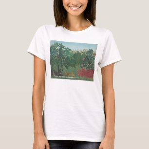 T-shirts A Cachoeira de Henri Rousseau, Arte Fino Antigo