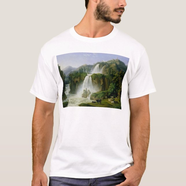 T-shirts A cachoeira em Tivoli, 1785 (Frente)