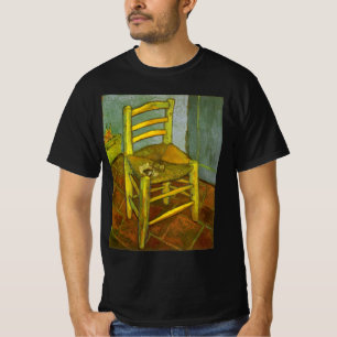 T-shirts A Cadeira de Vincent com o Pipe de Van Gogh