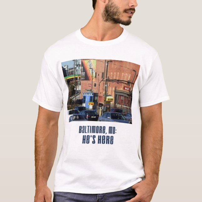T-shirts A caixa azul chega (Frente)