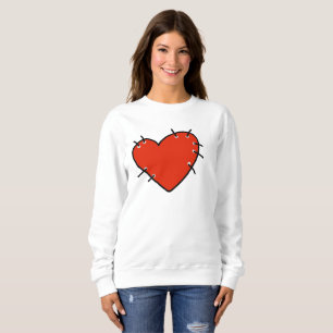 T-shirts A camisola básica das mulheres vermelhas grandes