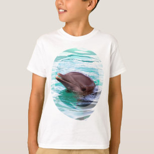 T-shirts A camisola do miúdo do design do golfinho