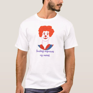 T-shirts A cara feliz do palhaço, sorrindo melhora meu