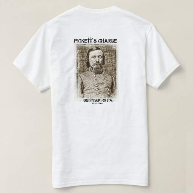 T-shirts A carga de Pickett (Verso do Design)