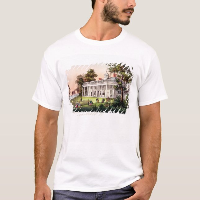 T-shirts A casa de George Washington (Frente)