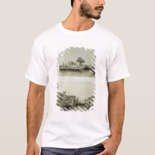 T-shirts A casa do insensatez francês e de um comerciante