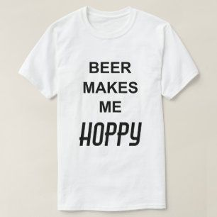 T-SHIRTS A CERVEJA DE CITAÇÃO ENGRAÇADA ME TORNA ESPERANTE