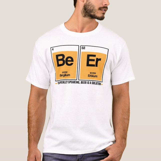 T-shirts A cerveja é uma solução (Frente)