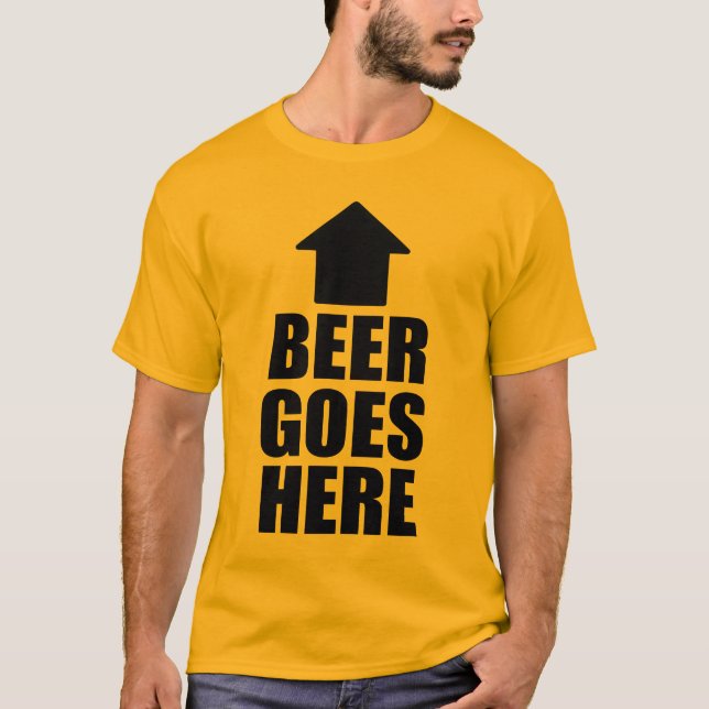 T-SHIRTS A CERVEJA VAI AQUI (Frente)