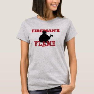 T-shirts A Chama do Homem de Silhuette