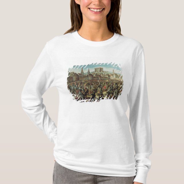 T-shirts A chegada da imperatriz Maria Theresa de (Frente)