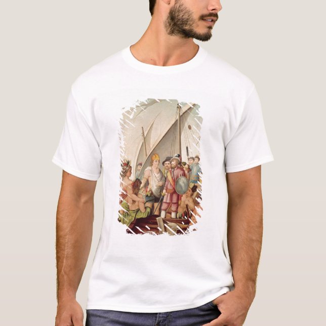 T-shirts A chegada de Hernando Cortes em México (Frente)