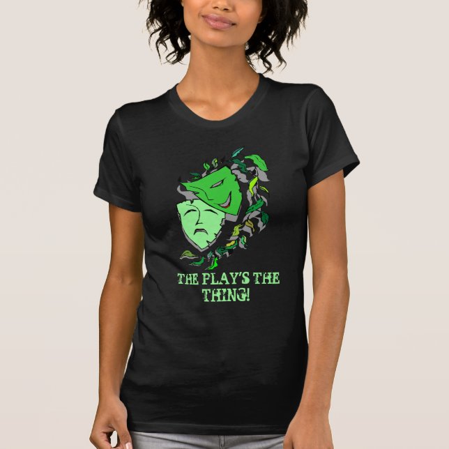 T-SHIRTS A COISA DO JOGO DO DRAMA MASKS-THE DA COMÉDIA & DA (Frente)