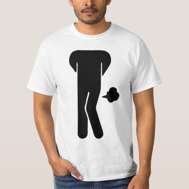 T-shirts A COMIDA THAI PODE SER ESPIONOSA ⚠ Sinal Engraçado (Frente)