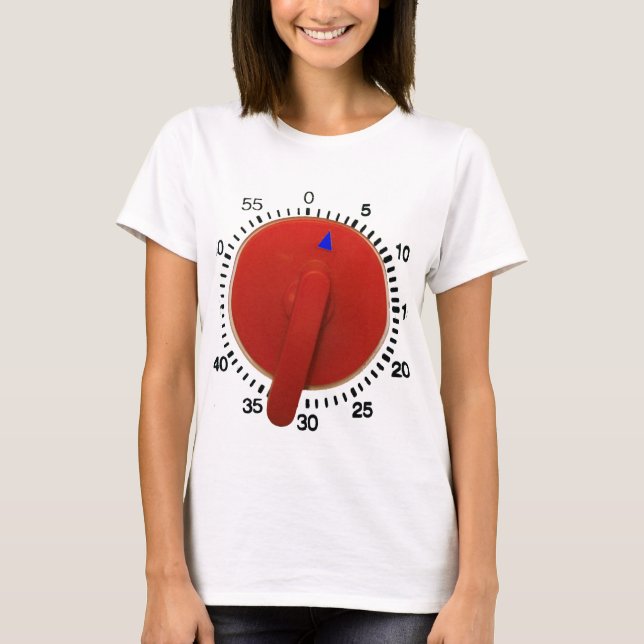 T-shirts A contagem cronometra para baixo (Frente)