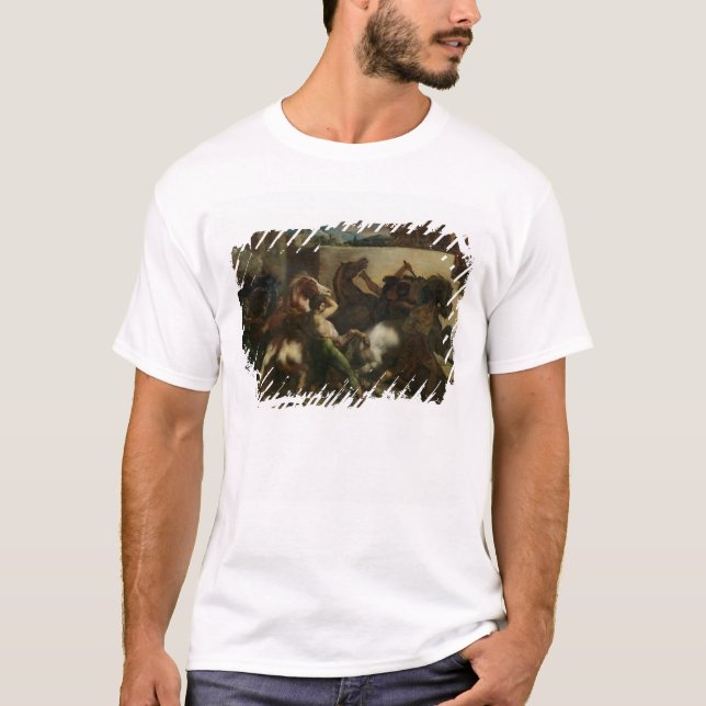 T-shirts A corrida de cavalos selvagem em Roma, c.1817 (Frente)