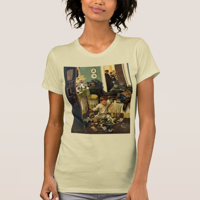 T-shirts A criança esvazia bolsas (Frente)