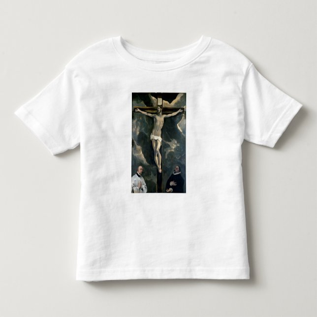 T-shirts A crucificação com dois doadores, c.1580 (óleo no (Frente)