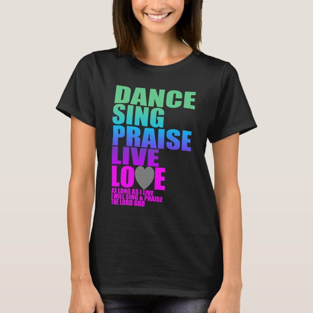T-SHIRTS A DANÇA CANTA A ELOGIO O AMOR VIVO (Frente)