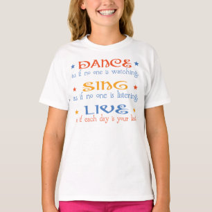 T-shirts A dança canta vivo