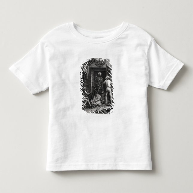 T-shirts A descoberta da correspondência real (Frente)