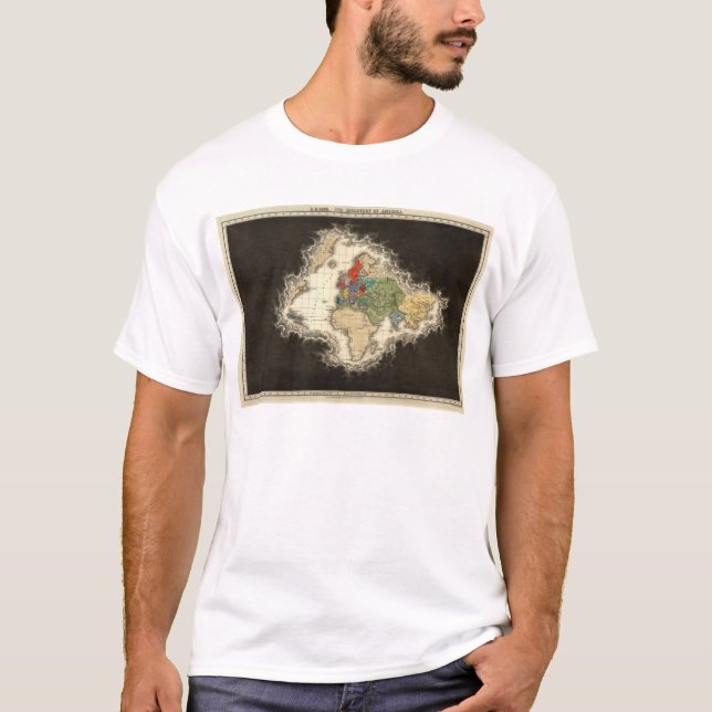 T-shirts A descoberta do ANÚNCIO 1498 de América (Frente)