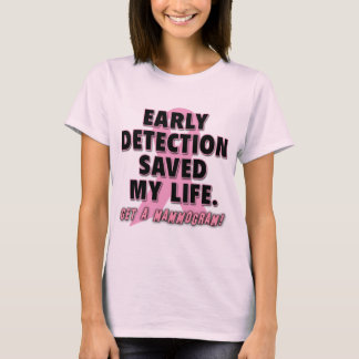 T-shirts A detecção atempada salvar o design do cancro da