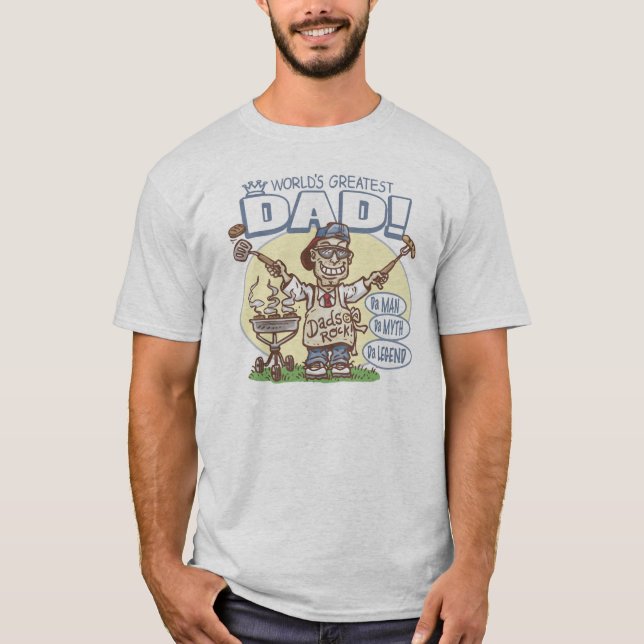 T-shirts A engrenagem final do pai da grade (Frente)