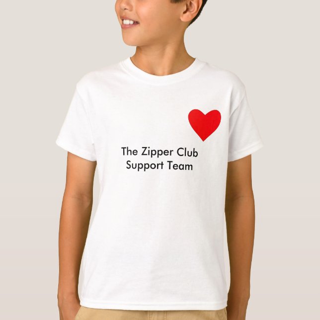 T-shirts A equipe de ClubSupport do Zipper (Frente)