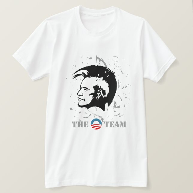 T-shirts A Equipe Obama 2012 (Frente do Design)