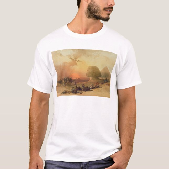 T-shirts A esfinge em Giza (Frente)