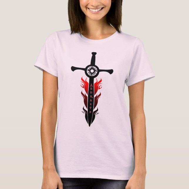 T-shirts A espada flamejante de Andraste (Frente)