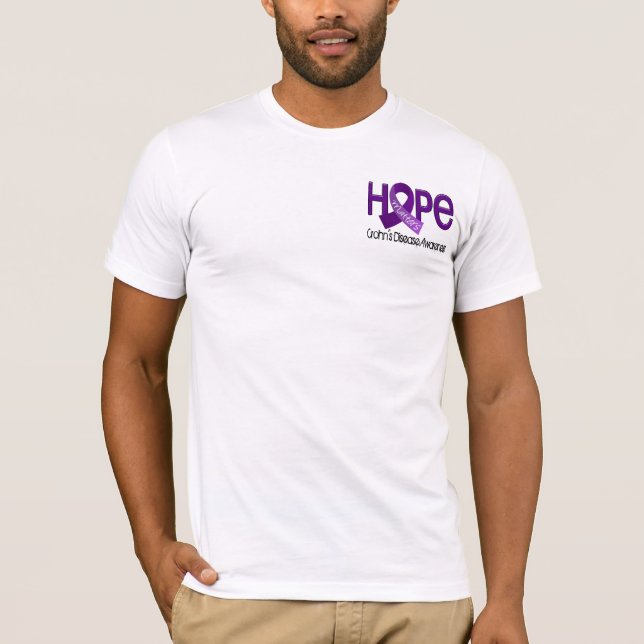 T-shirts A esperança importa a doença de 2 Crohn (Frente)