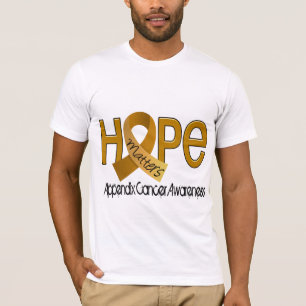 T-shirts A esperança importa cancer de 2 apêndices