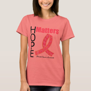 T-shirts A esperança importa fita de pedra preciosa do