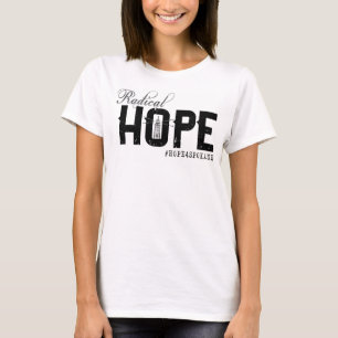 T-shirts A ESPERANÇA T de fluxo das mulheres