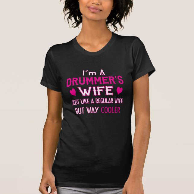 T-shirts A esposa do baterista (Frente)