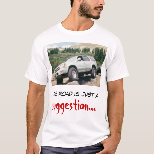 T-shirts A estrada é apenas uma sugestão (Frente)