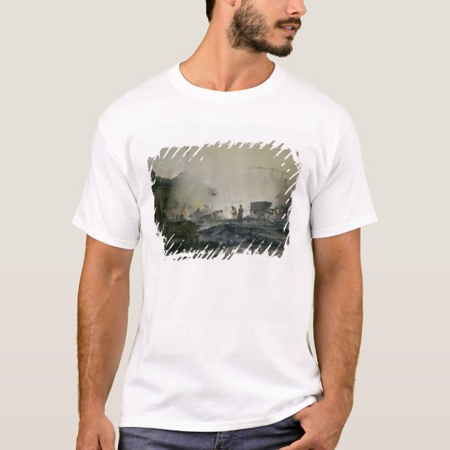 T-shirts A fábrica do gás em Courcelles, 1884 (Frente)