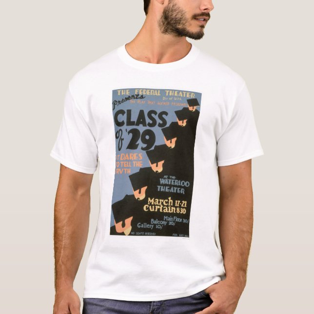 T-shirts A faculdade gradua WPA 1937 (Frente)