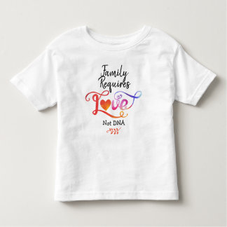 T-shirts A família exige ADN do amor não, presentes da