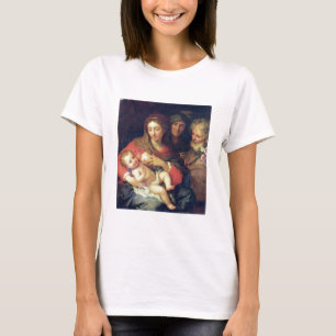 T-shirts A família santamente com Elizabeth (óleo no