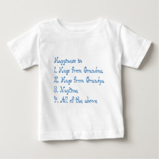 T-shirts A felicidade é avó e vovô (do azul)