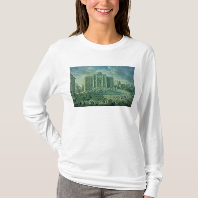 T-shirts A fonte do Trevi em Roma, 1753-56 (Frente)